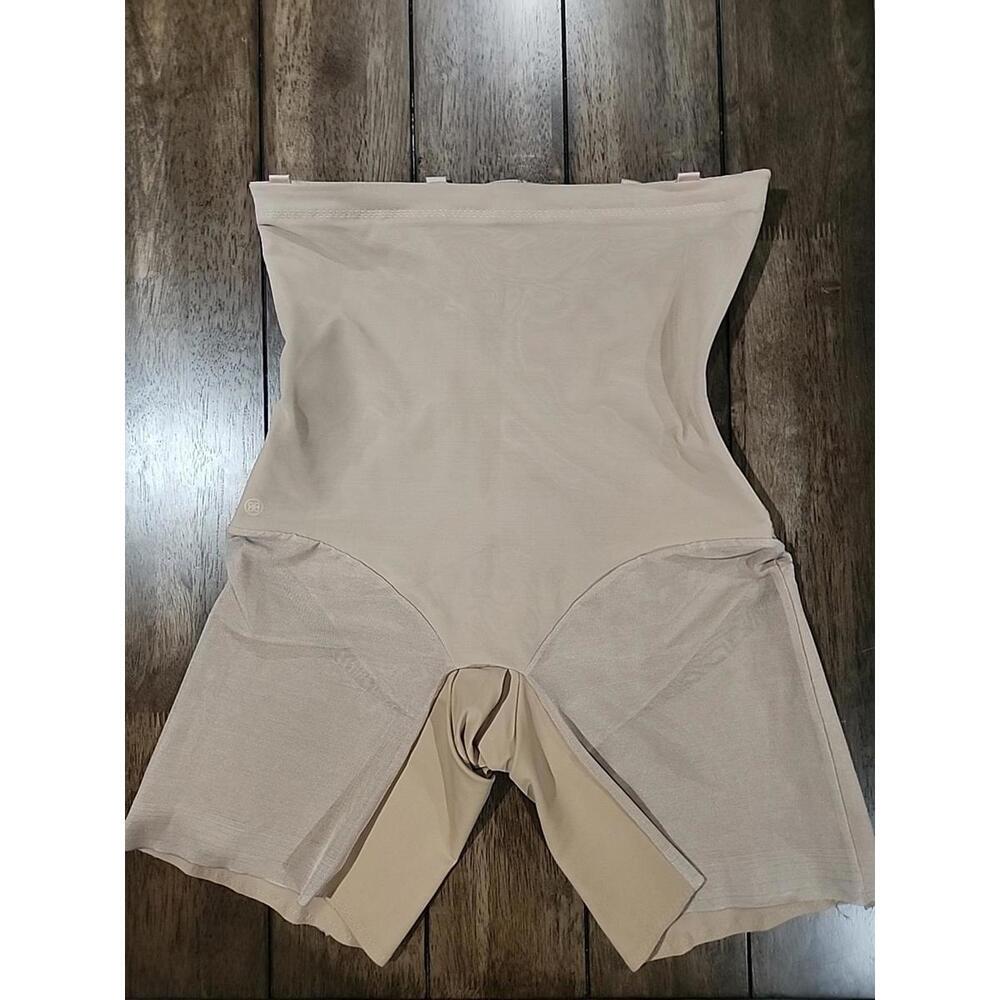 Honeylove Shape Wear Beige Full Coverage Shapewear Spanx Open Crotch